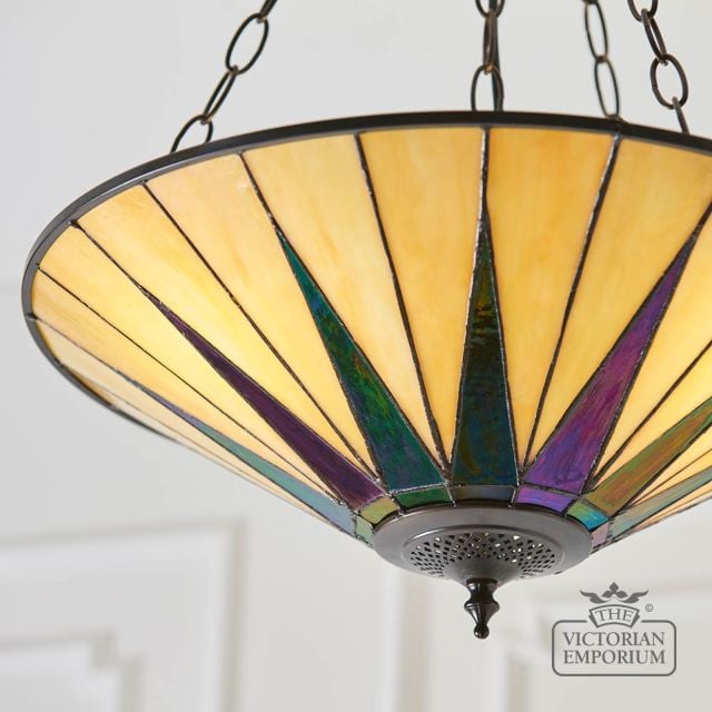 Dark Star Large Inverted 3 Light Pendant  70754 5