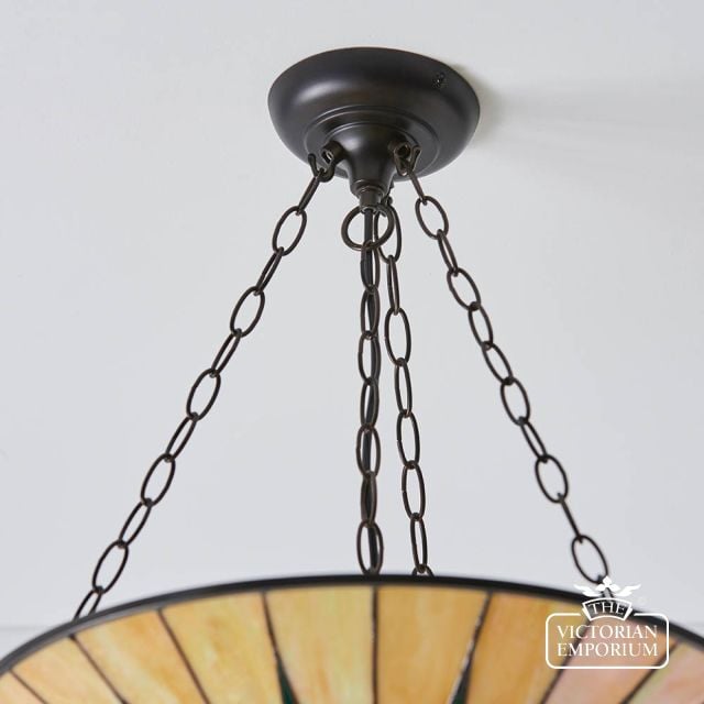 Dark Star Large Inverted 3 Light Pendant  70754 6