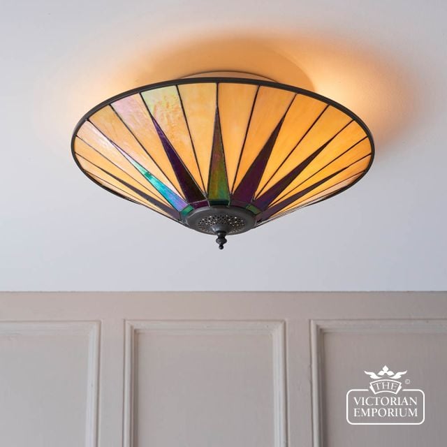 Dark Star Large 2 Light Flush Light  70240 1