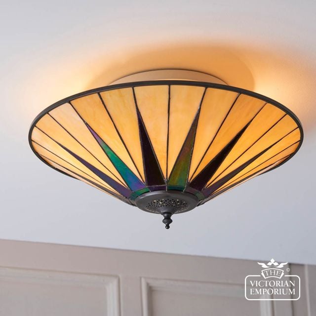 Dark Star Large 2 Light Flush Light  70240 2