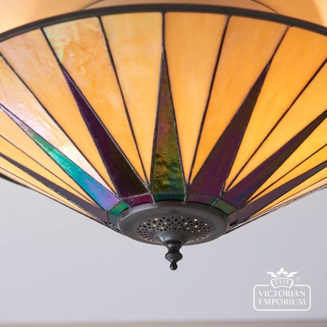 Dark Star Large 2 Light Flush Light  70240 6