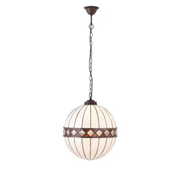 Fargo Globe Light In A Choice Of Two Sizes Pendent Ceiling Tiffany Light 67045