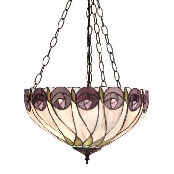 Hutchinson Medium Inverted 3lt Pendant Fly Catcher Chain Hanging Tiffany Light 64175
