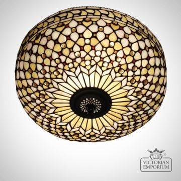 Mille Feux Flush Mount Light Ceiling Tiffany Light 64276