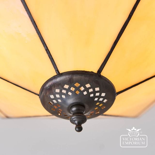 Nevada Large 2 Light Tiffany Style Flush Ceiling Light  64284 6