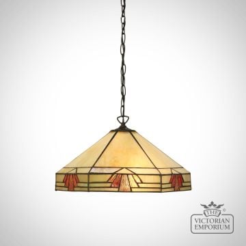 Nevada Medium 1lt Pendant Ceiling Tiffany Light 64285