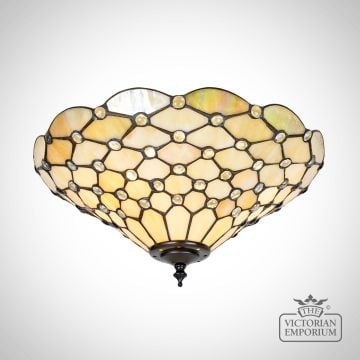 Pearl Medium 2lt Flush Mount Light Ceiling Tiffany Light 70242