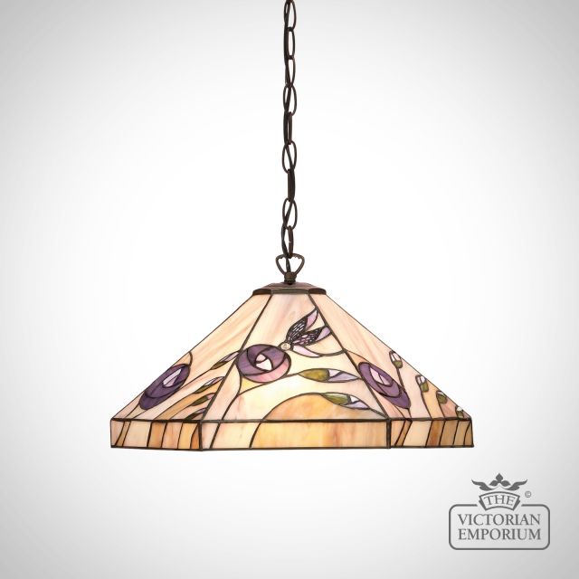 Damselfly Medium 1lt Tiffany Style Pendant Light