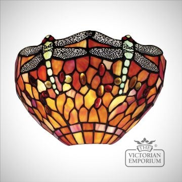 Dragonfly Flame wall light