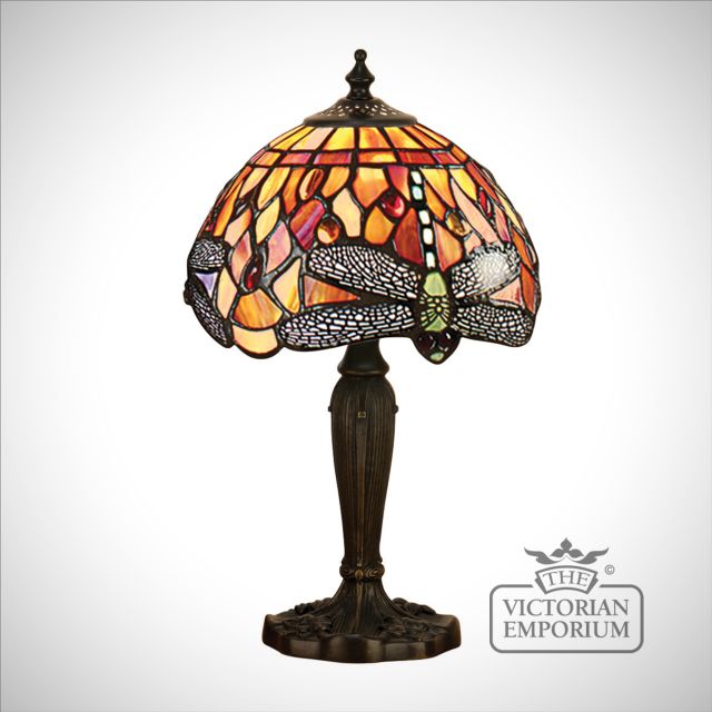 Dragonfly flame table lamp - mini, small or medium