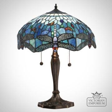 Dragonfly Blue Table Lamp Table Tiffany Light 64089