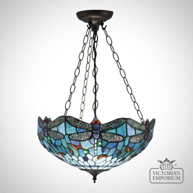 Fly Catcher Chain Hanging Tiffany Light 64075