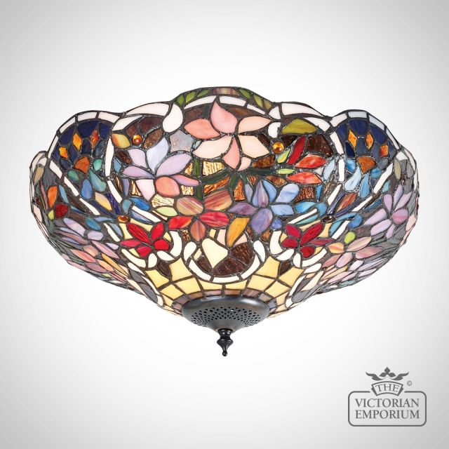 Sullivan Medium 2lt Tiffany Style Flush Mount Light