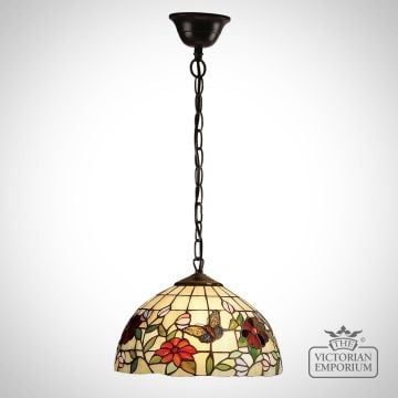 Butterfly Tiffany Style Pendant Light - Small