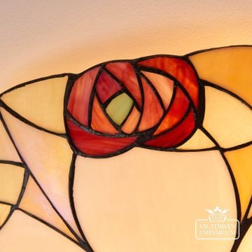 Ingram Large Tiffany Style 2 Light Flush  64182 6