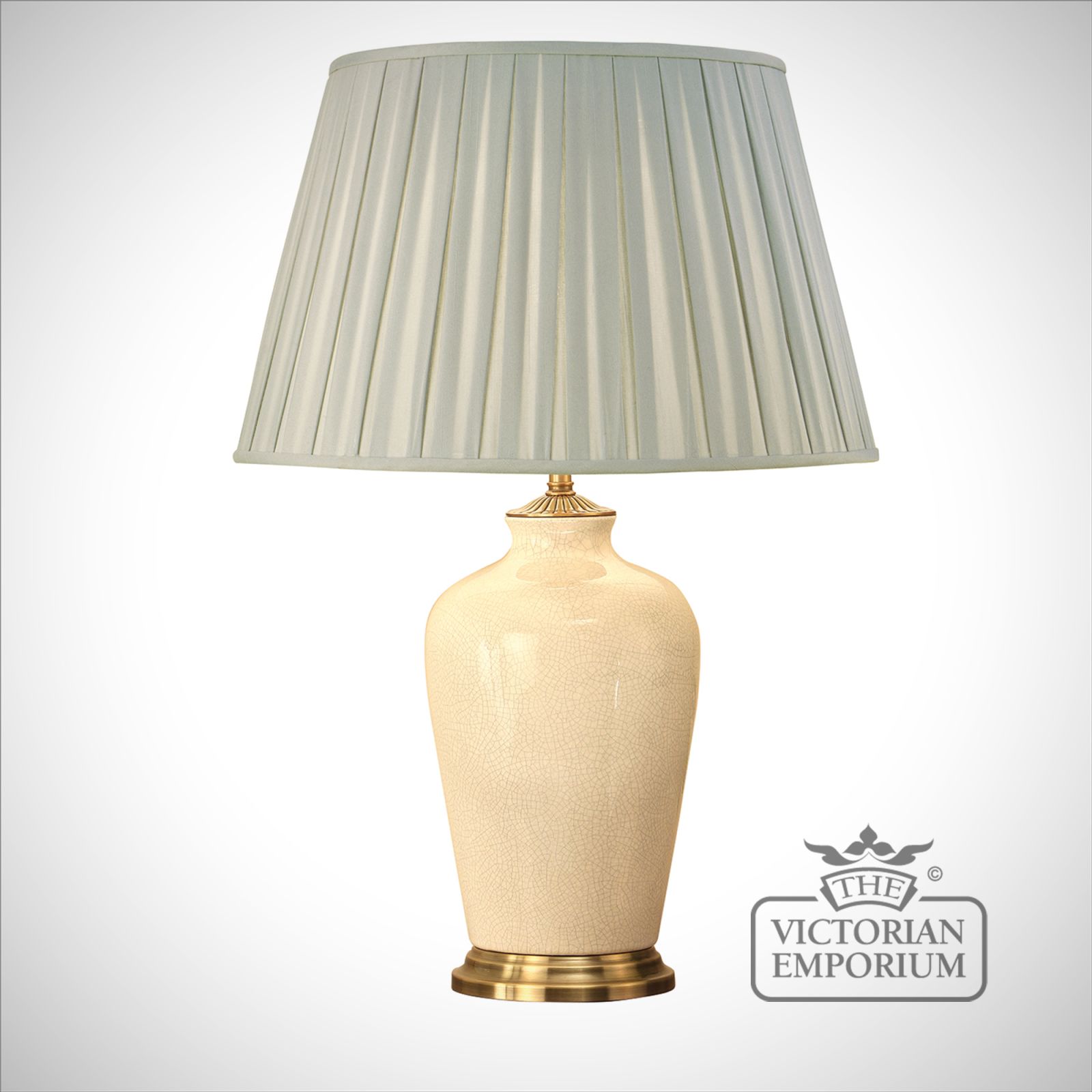 Ryhall ivory table lamp - small or large