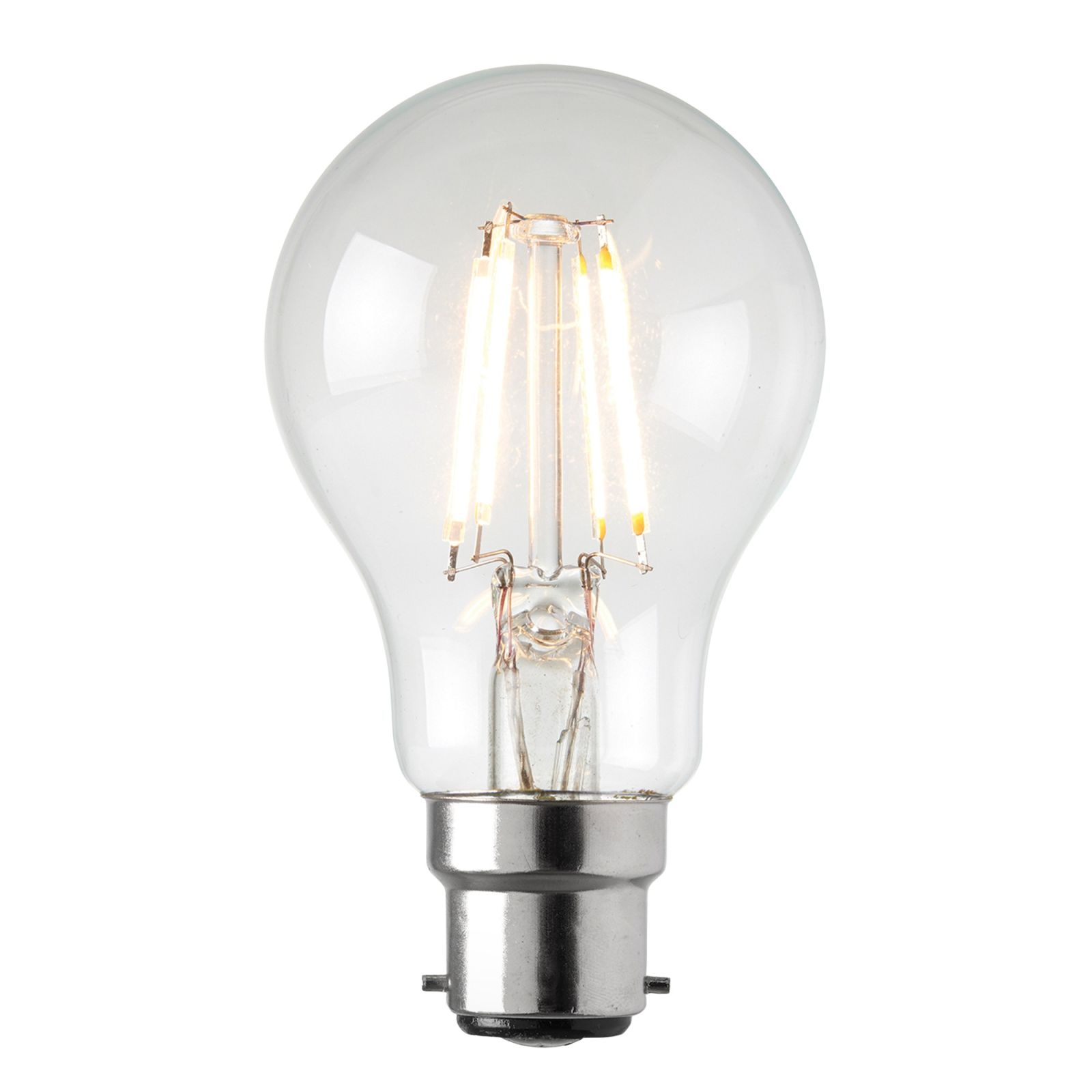 B22 LED filament GLS dimmable 6W warm white