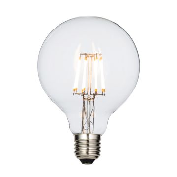 E27 Led Filament Globe Dimmable 95mm 6w Warm White Lamps Bulb 230v Halogen Classic Style61682