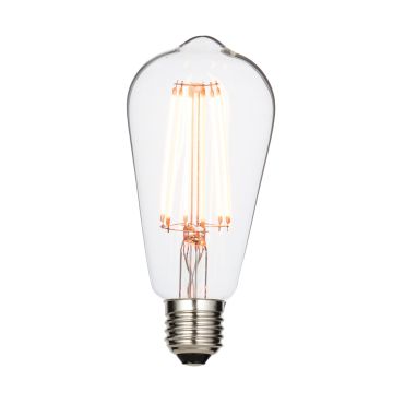 E27 LED Filament Pear Dimmable 6W Warm White