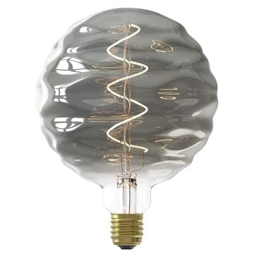 Light Bulb Led Titanium Ripple Effect Dimmable E27 4w 15cm Mll040
