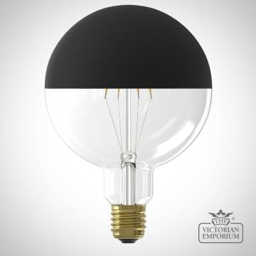 Led Filament Mirror Top Light Bulb Black Dimmable E27 4w 12.5cm Vintage Edison Light Bulb Lamp E27 Light Bulb Mll038