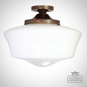 Anath Flush Ceiling Light Antique Or Polished Brass Or Silver Mlcf03antbrs