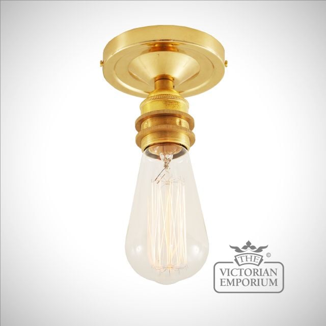 Bexter Flush Ceiling Light Antique Or Polished Brass Or Silver Mlcf109polbrs
