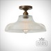 Mono Flush Ceiling Light Antique Or Polished Brass Or Silver Mlcf18antbrs 1