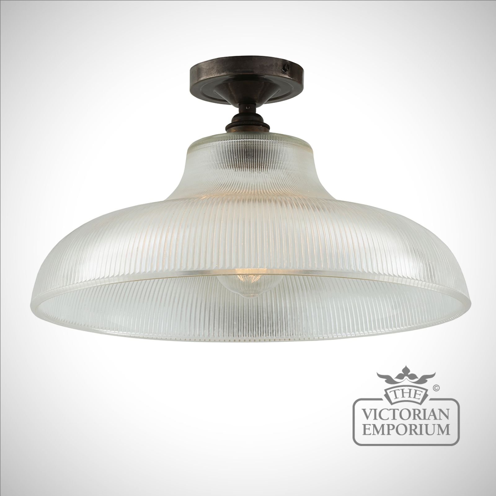 Primatics flush mount ceiling light in a choice of finishes - 30cm or 40cm