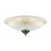 Nicosa Flush Ceiling Light Antique Or Polished Brass Or Silver Mlcf115antslv 1