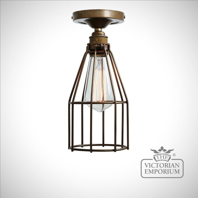 Raze Flush Ceiling Light Antique Or Polished Brass Or Silver Mlcf26pcbrz