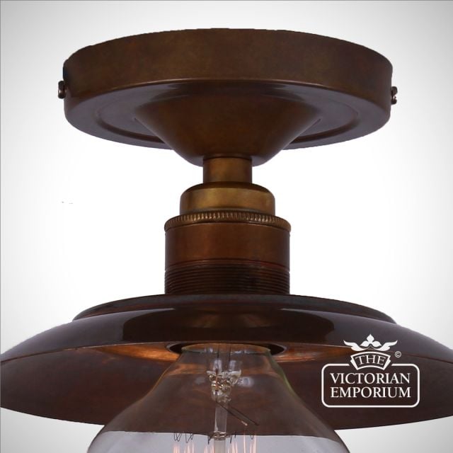 Reznor Flush Ceiling Light Antique Or Polished Brass Or Silver Mlcf17 B