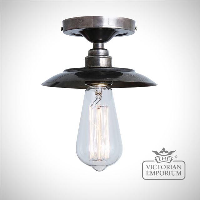 Reznor Flush Ceiling Light Antique Or Polished Brass Or Silver Mlcf17antslv 1