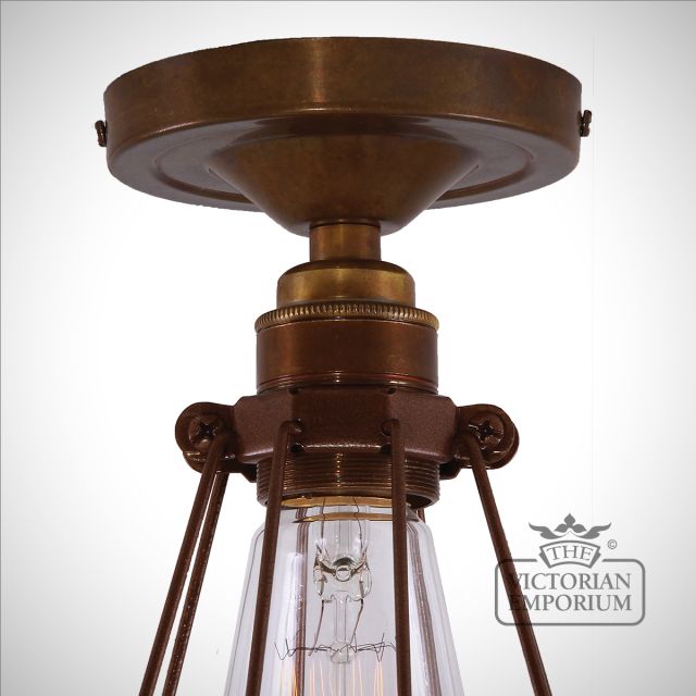 Vox Flush Ceiling Light Antique Or Polished Brass Or Silver Mlcf14pcbrz 2