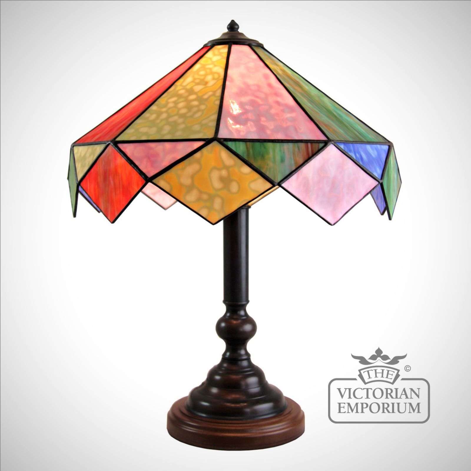 Harlequin Handmade Opal coloured Table Lamp