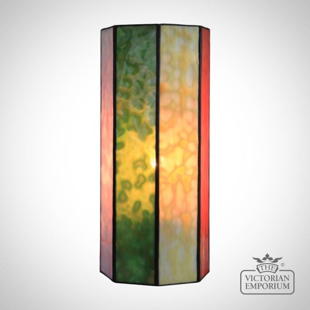 Hand Made Harlequin Opal coloured Wall Light
