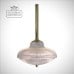 Pendant Light Reeded Glass Victorian Duo