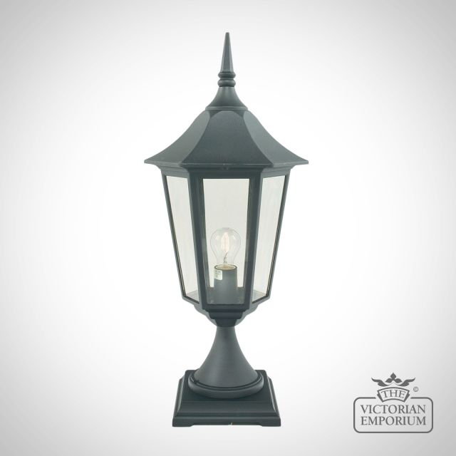 Outdoor Pedistal Lamp Ip44 Victorian Valencia Grand Vg3blk