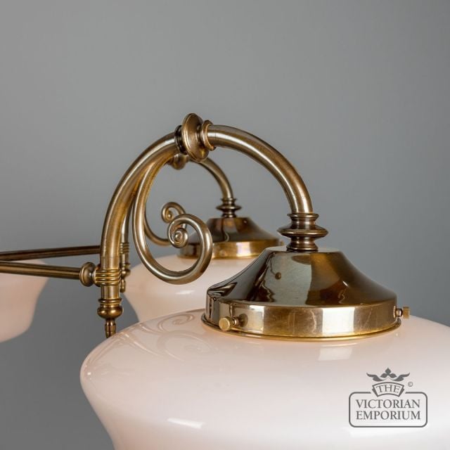 Clones 1920s Schoolhouse Chandelier Five Arm  Mlf200antbrs 5