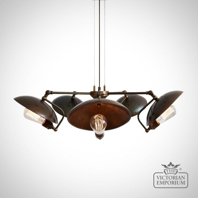 Cullen 5 Arm Chandelier Light Antique Or Polished Brass Or Silver Mlf196antbrs 6