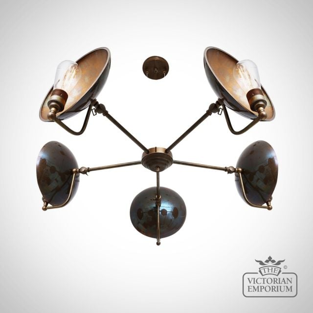 Cullen 5 Arm Chandelier Light Antique Or Polished Brass Or Silver Mlf196antbrs 7