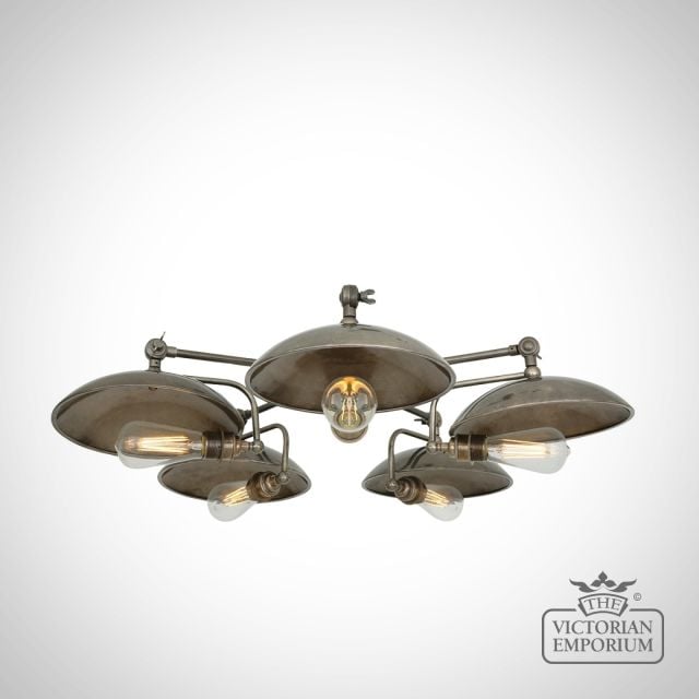 Cullen 5 Arm Chandelier Light Antique Or Polished Brass Or Silver Mlf196antslv 2