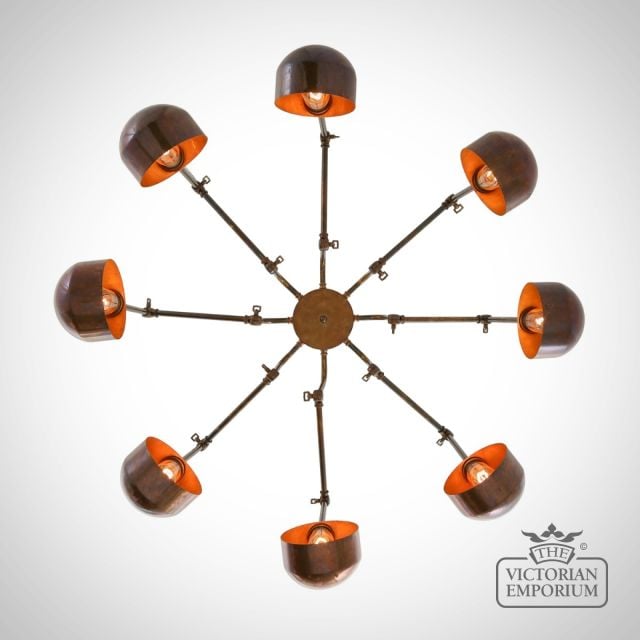 San Jose Eight Arm Brass Chandelier  Mlf184antbrs 8 3