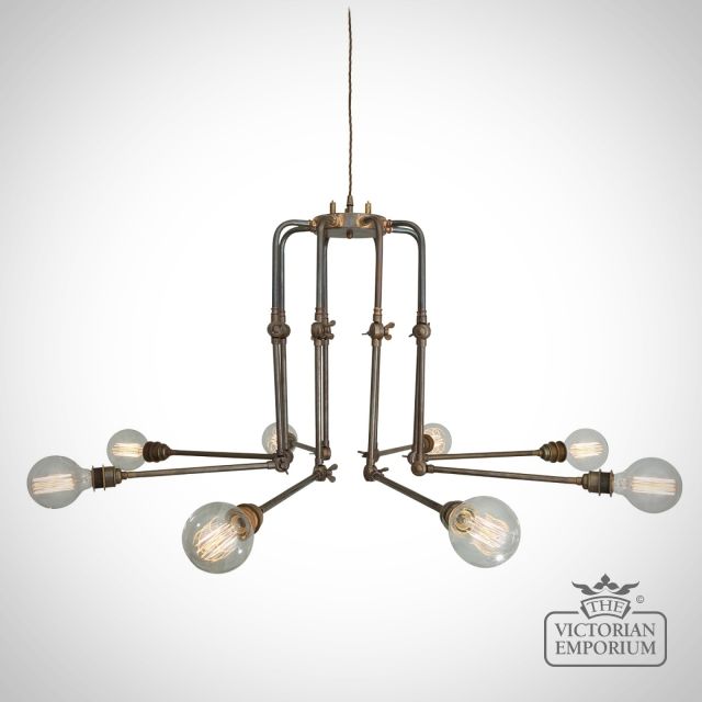 San Mateo Chandelier Light Antique Or Polished Brass Or Silver Mlf215antbrs 4
