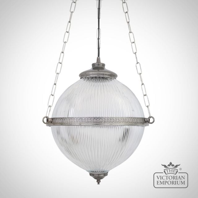 Blaenau Victorian Holophane Glass Pendant Light  Mlp107antslv 2