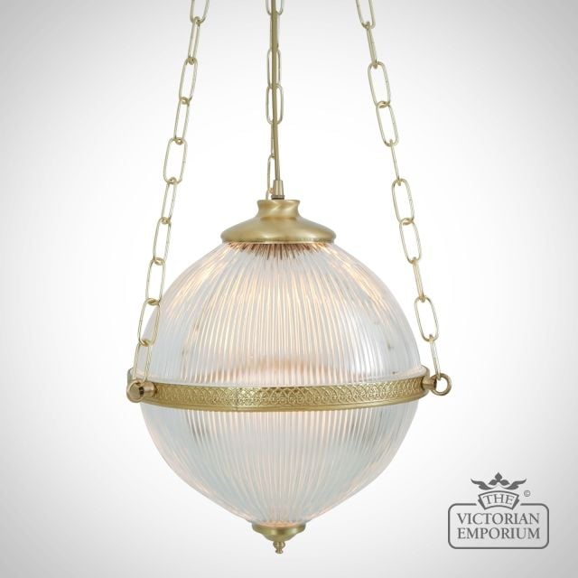 Blaenau Victorian Holophane Glass Pendant Light  Mlp107polbrs 2