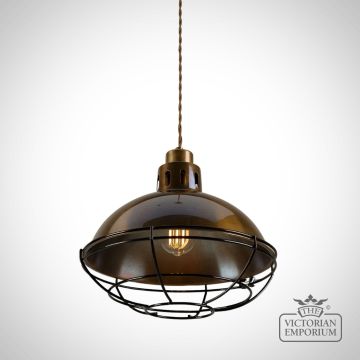 Chester Cage Factory Pendant Light  Mlp396antbrs 1