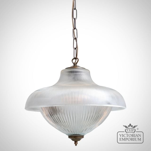 Essence Vintage Prismatic Glass Pendant Light  Mlp323antbrs