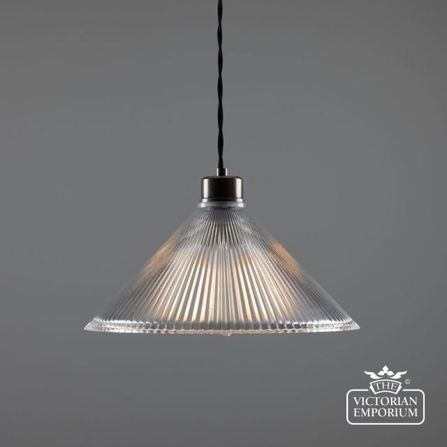 Rebell Prismatic Glass Pendant Light 30cm  Mlp253antslv