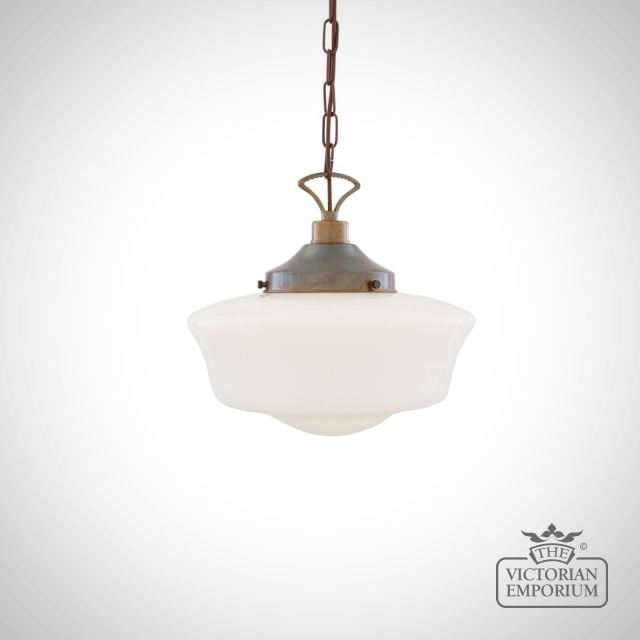 School House Pendant Light Glass Pendant Light  Mlp117antbrs